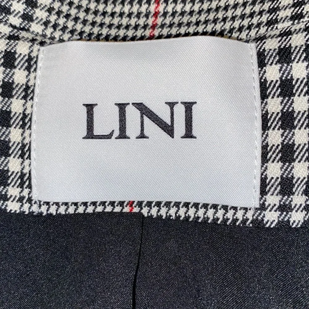 Lini Eve Plaid Single-Button Lined Blazer